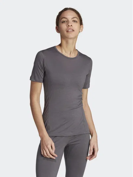 Merino gyapjú felső Adidas szürke