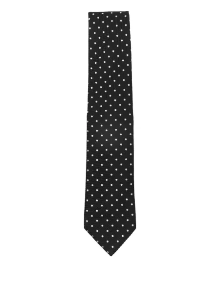 Cravată Tom Ford cu buline negru