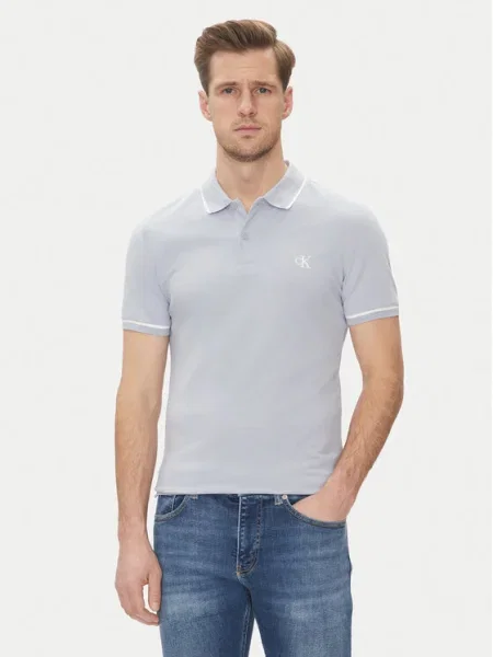 Calvin Klein Jeans Тениска с яка и син