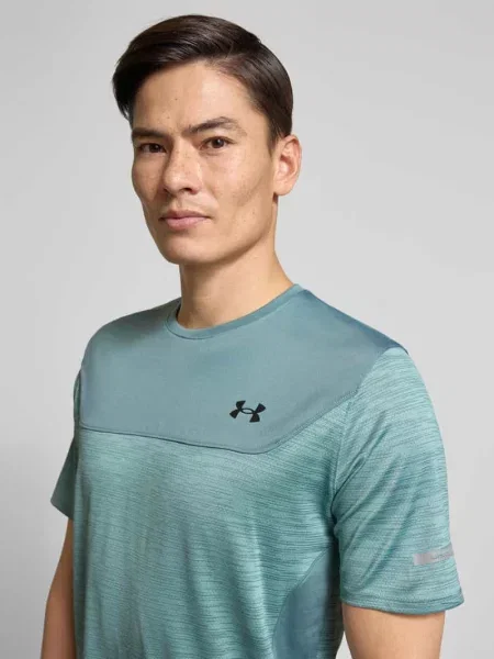 Under Armour t-shirt sportowy UA Tech Utility gładki zielony