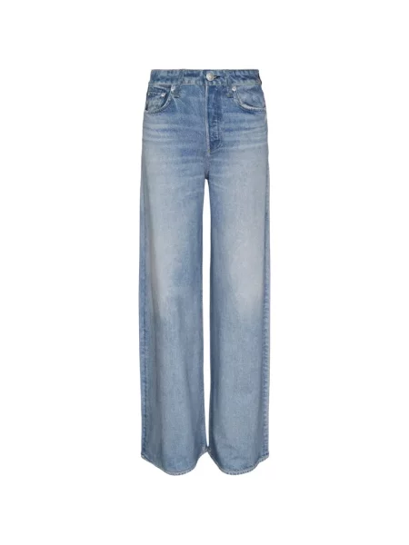Blugi cu picior larg Rag & Bone albastru