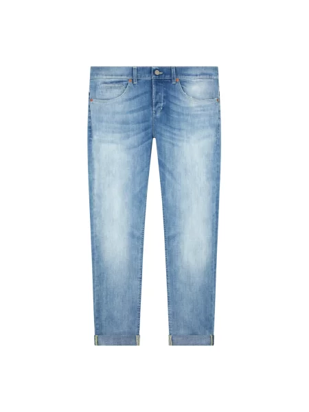 Skinny jeansy Dondup niebieskie