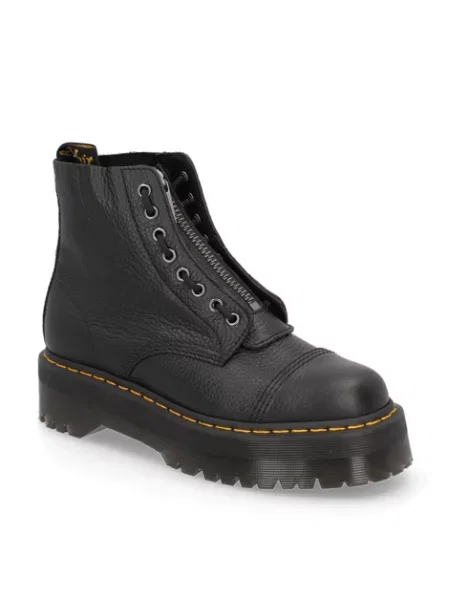 Kotníkové boty Dr. Martens na platformě černé