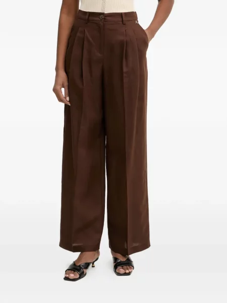 Pantaloni Twinset maro
