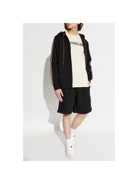 Bluza sportowa Moncler z logo czarna
