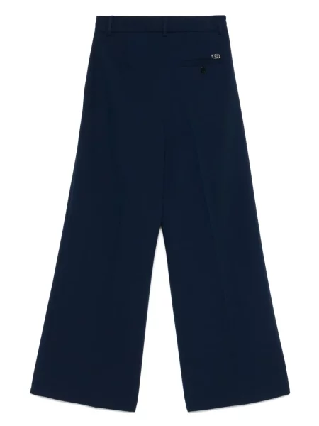 Pantaloni Liu Jo plisate albastru