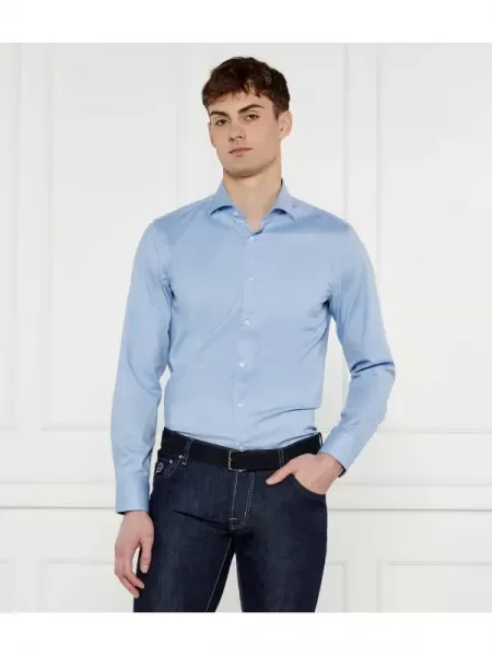 BOSS BLACK Cămașă | easy iron negru