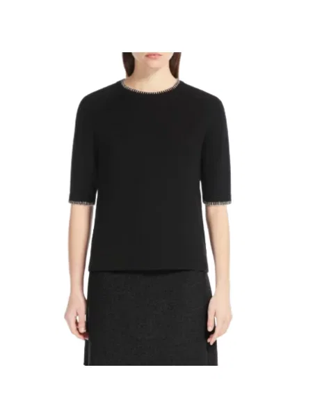 Sweter Max Mara wełniany czarny