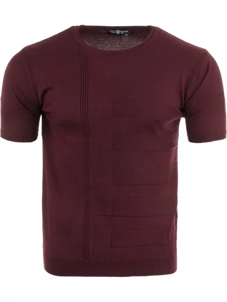 T-shirt Jimmy Sanders Zeus Bordeaux w kolorze bordowym czerwona