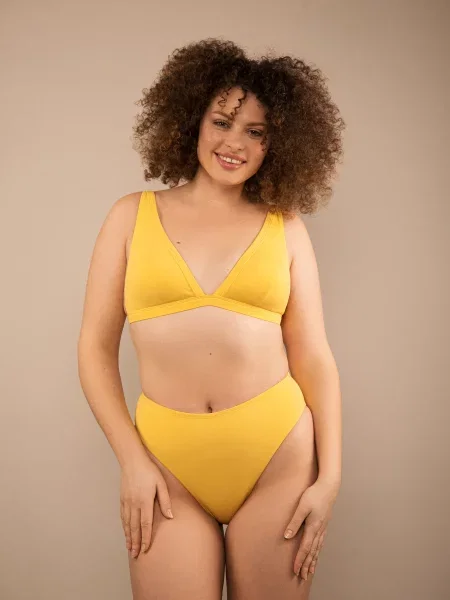 Нижня частина купальника brabrabra поліамід/еластан жовтий