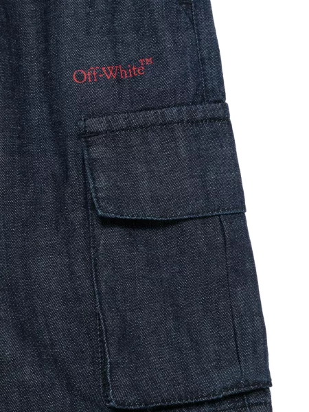 Szorty jeansowe dziecięce Off-white białe