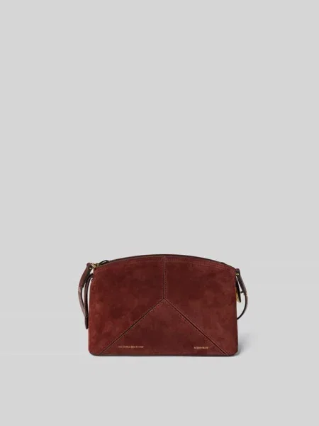 Torba na ramię z wytłoczonym logo Victoria Beckham