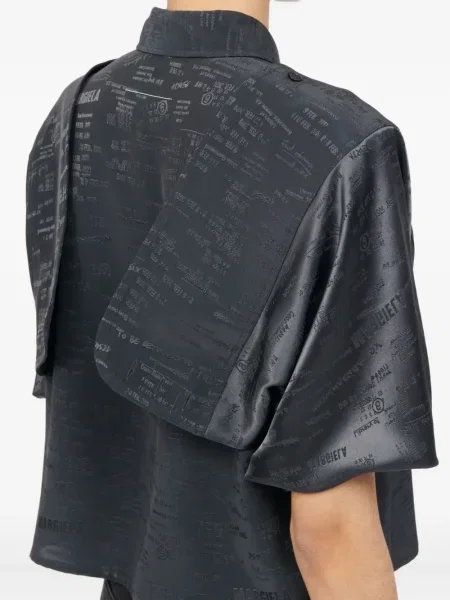 Cămașă Mm6 Maison Margiela scurtă negru