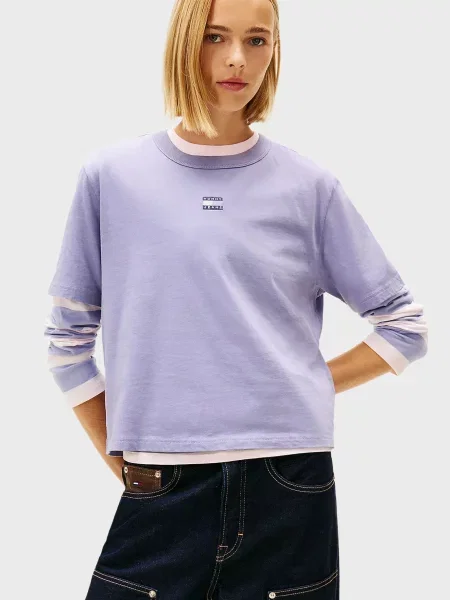 Футболка Tommy Jeans блакитна