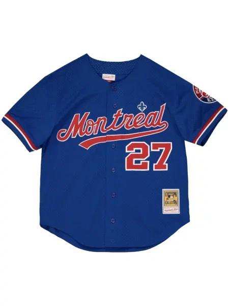 Tricou Mitchell & Ness din jerseu albastru