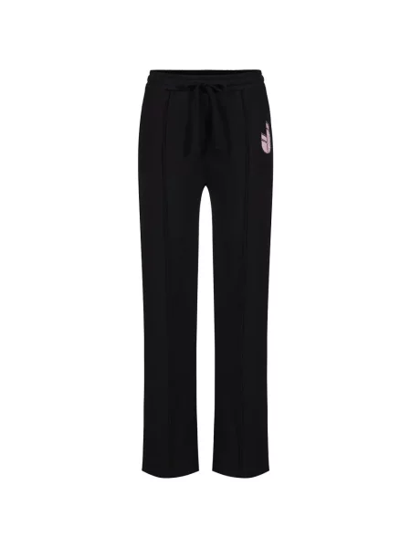 Pantaloni Iceberg alergare cu autograf cu cordon negru