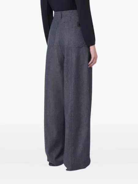 Pantaloni Max Mara albastru