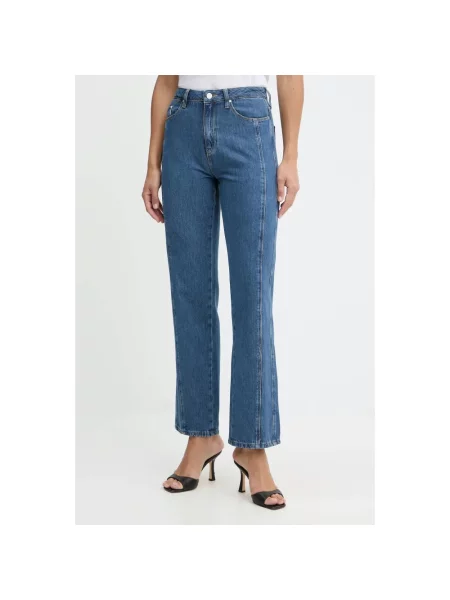 Jeansy straight leg Karl Lagerfeld niebieskie
