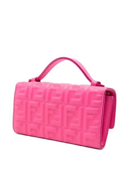Τσάντα baguette Fendi ροζ