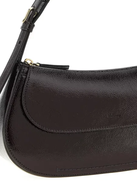 Geanta de piele Mulberry din piele violet
