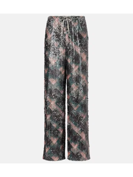 Pantaloni Dries Van Noten în carouri