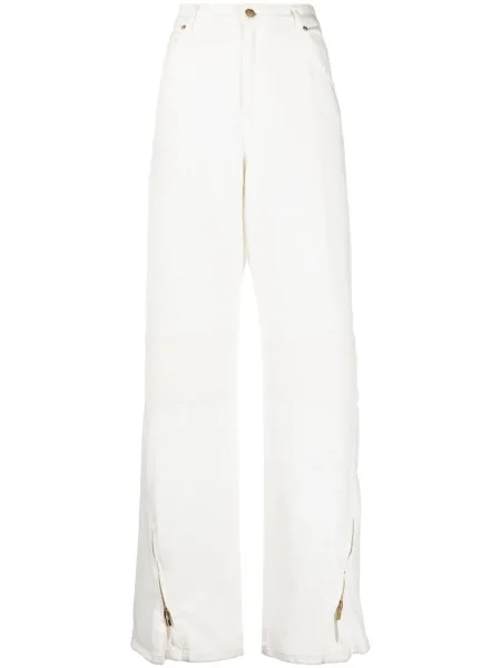 Blugi Blumarine cu picior lat alb