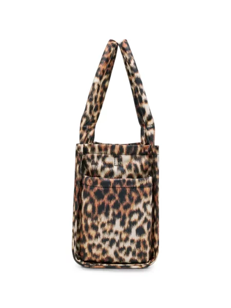 Geantă shopper Marc Jacobs cu model leopard maro