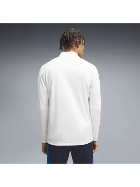 PUMA bluza treningowa Olympique de Marseille z zamkiem Akcesoria S biały