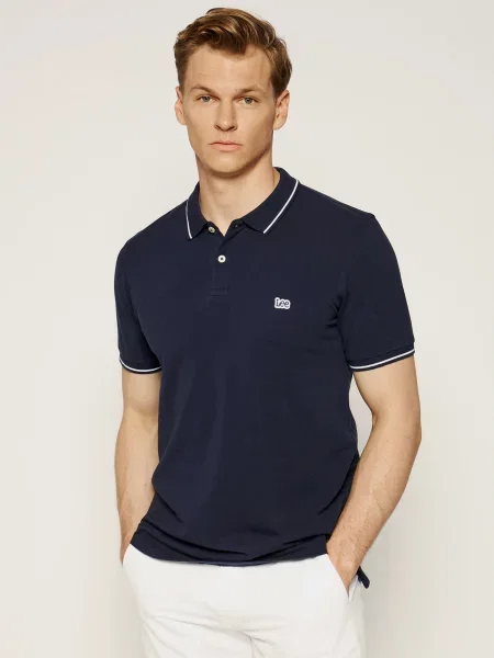 Поло Lee синее
