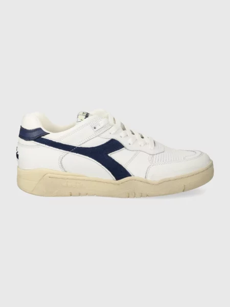 Δερμάτινα αθλητικά παπούτσια Diadora Used άσπρο λευκό