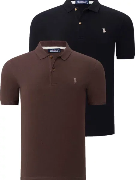 Tricou polo Dewberry maro
