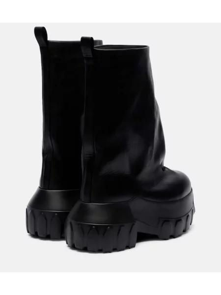 Botine Rick Owens din piele negru
