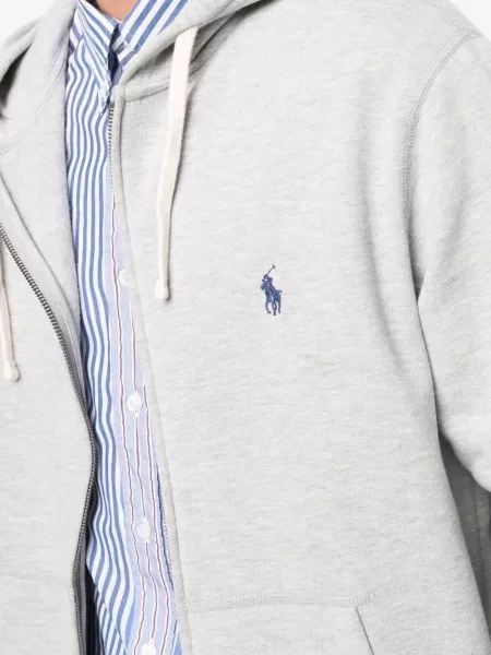 Șosete Polo Ralph Lauren cu broderie în carouri plisate albastru