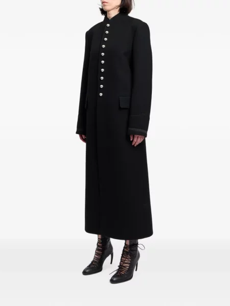 Palton Ann Demeulemeester de lână negru