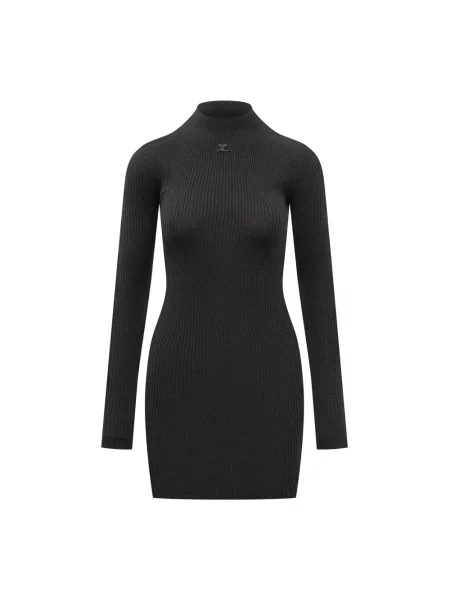 Sukienka mini Courreges czarna