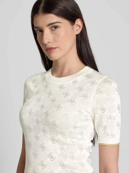 Lekka koszulka Guess elegancka biała