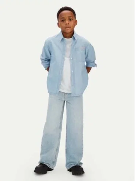 Calvin Klein Jeans džinsiniai marškiniai mėlyna
