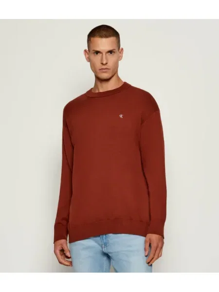 Calvin Klein Jeans Pulover roșu
