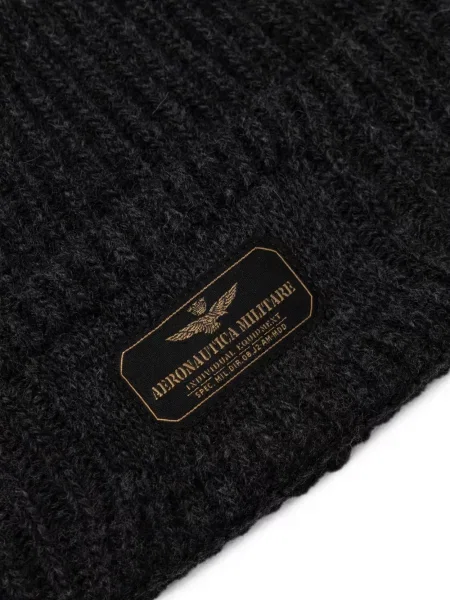 Плетена шапка Aeronautica Militare с автограф сиво