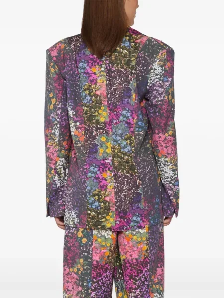Sacou Rotate Birger Christensen cu model floral cu imagine violet