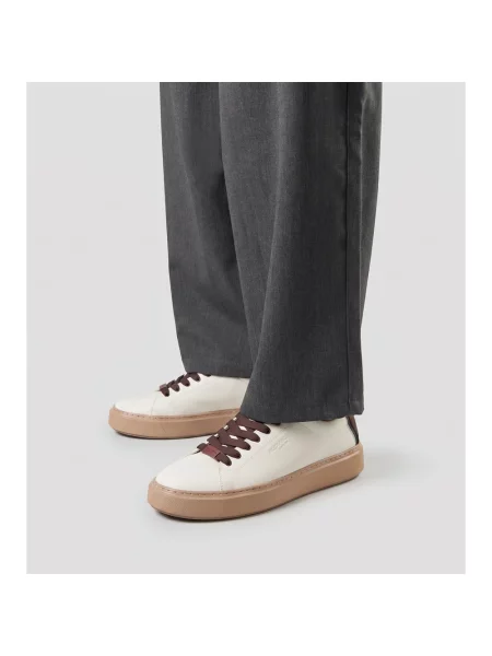 Sneakersy Alexander Smith skórzane białe