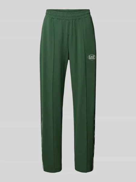 Spodnie typu track pants z Mieszanka Ea7 Emporio Armani zielone