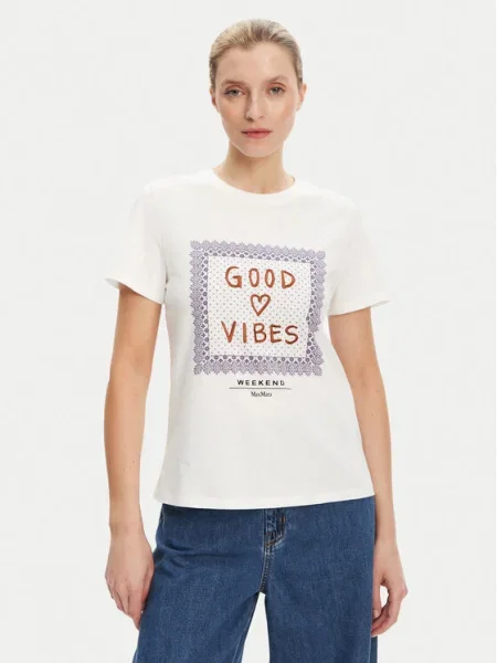 Тениска Weekend Max Mara бяло