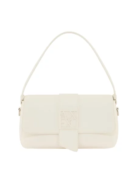 Torebka crossbody Armani Exchange w jednolitym kolorze biała