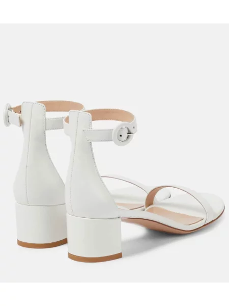 Sandale Gianvito Rossi din piele alb