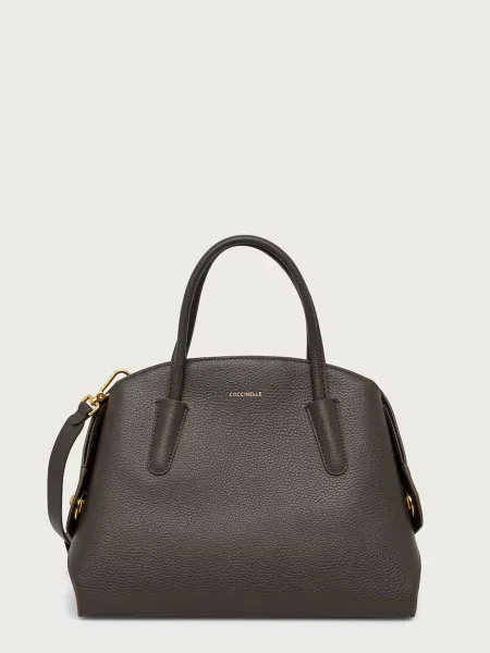 Coccinelle geantă crossbody pentru femei din piele verde