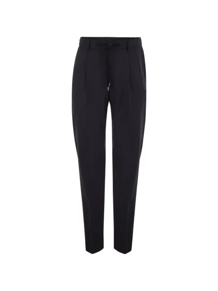 Pantaloni Peserico conici cu cordon negru
