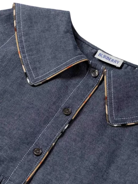 Sukienka jeansowa dziecięca Burberry niebieska