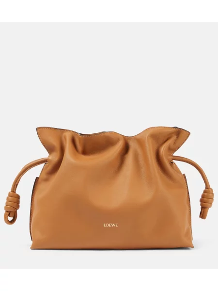 Usnjena pisemska torbica Loewe rjava