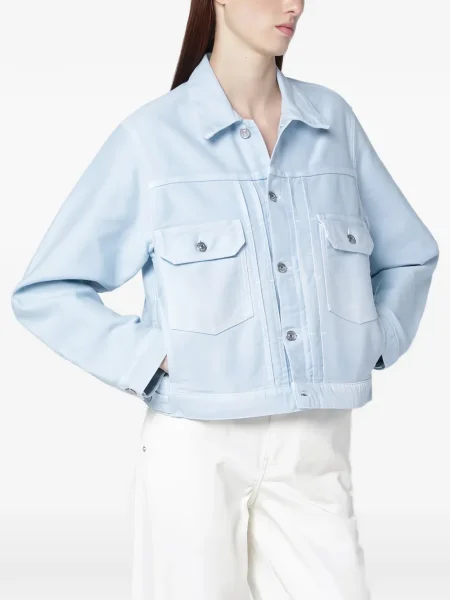 Geacă Victoria Beckham albastru